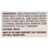 Back To Nature Crackers - Sweet Potato Cinnamon - Case Of 6 - 6.5 Oz.