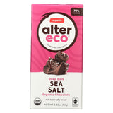 Alter Eco Americas Organic Chocolate Bar - Deep Dark Sea Salt - 2.82 Oz Bars - Case Of 12