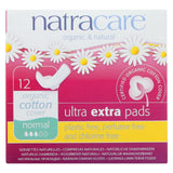 Natracare Ultra Extra Pads W-wings - Normal -  12 Count