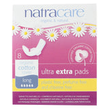 Natracare  Ultra Extra Pads W-wings - Long - 8 Count