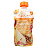 Happy Tot Toddler Food - Organic - Fiber And Protein - Stage 4 - Apple Peach Pumpkin And Cinnamon - 4 Oz - Case Of 16
