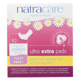 Natracare  Ultra Extra Pads W-wings - Super - 10 Count