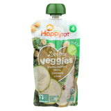 Happy Baby Organic Love My Veggies - Zucchinis - Pears - Chickpeas - Kale - Case Of 16 - 4.22 Oz