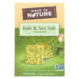 Back To Nature Crackers - Kale And Sea Salt - Case Of 6 - 6.5 Oz.