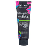 Alba Botanica - Hawaiian Detox Frothy Scrub - Anti-pollution Volcanic Clay - 9 Fl Oz