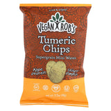 Vegan Rob's Supergrain Mini Waves Chips - Tumeric - Case Of 12 - 3.5 Oz
