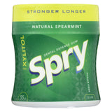 Spry Xylitol Gum - Stronger Longer Spearmint - Case Of 6 - 55 Count