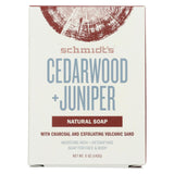 Schmidt's Deodorant Soap Bar - Cedarwood & Juniper - Case Of 6 - 5 Oz