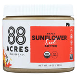 88 Acres - Seed Butter - Organic Maple Sunflower - Case Of 6 - 14 Oz.