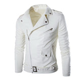 Men British Warm Leather Jacket 2019 Hot Autume Winter Vintage Coats Long Sleeve Zipper streetwears Motorcycle Leather Outwears
